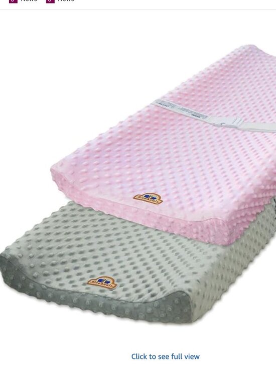 Pottery Barn Kids Other - Pottery Barn Kids pink Luxe Chamois Changing Pad and 2 bluesnail covers